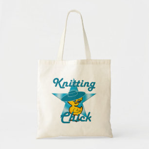 Knitting Chick #7 Tote Bag