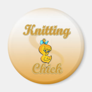 Knitting Chick Magnet