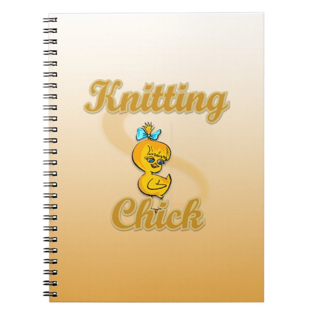 Knitting Chick Notebook (Front)