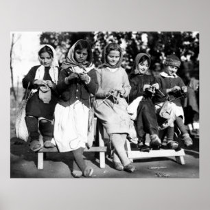 Knitting Club: 1923 Poster