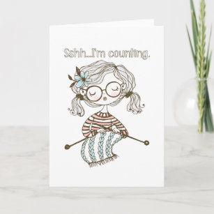Knitting craft sshh I'M Counting Card