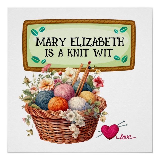 Knitting Crochet Crafts  Poster (Front)