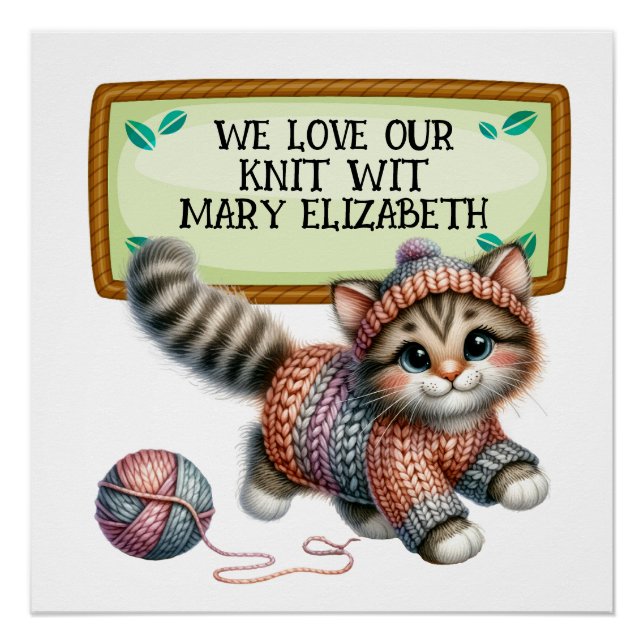 Knitting Crochet Crafts  Poster (Front)