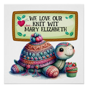 Knitting Crochet Crafts Poster