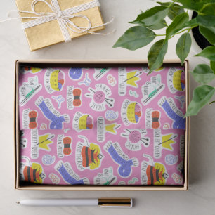 Knitting Crochet Love Tissue Paper