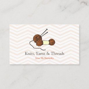 Knitting Crochet Yarn Craft Business Business Card