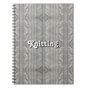 Knitting (customisable) notebook