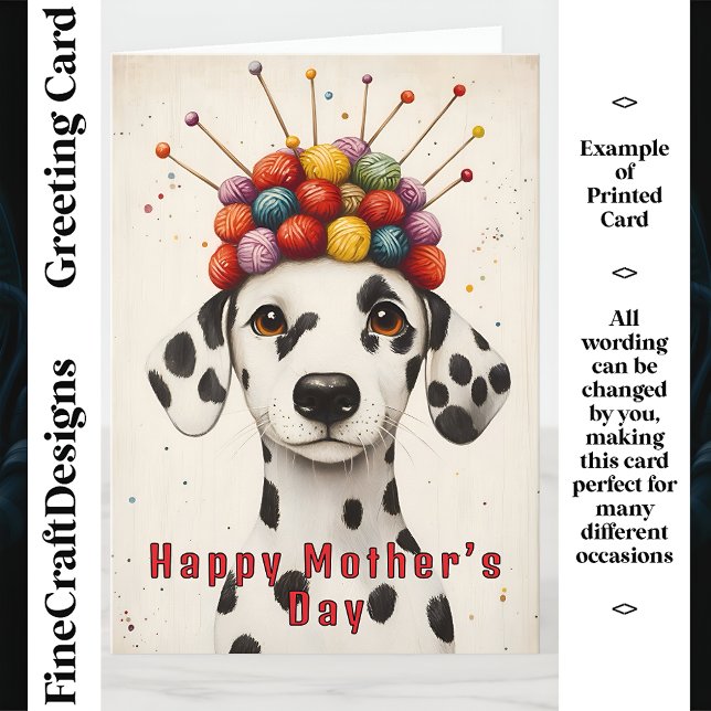Knitting Dalmatian Mum, Cute Hat CX8 Custom Mother Card (Creator Uploaded)