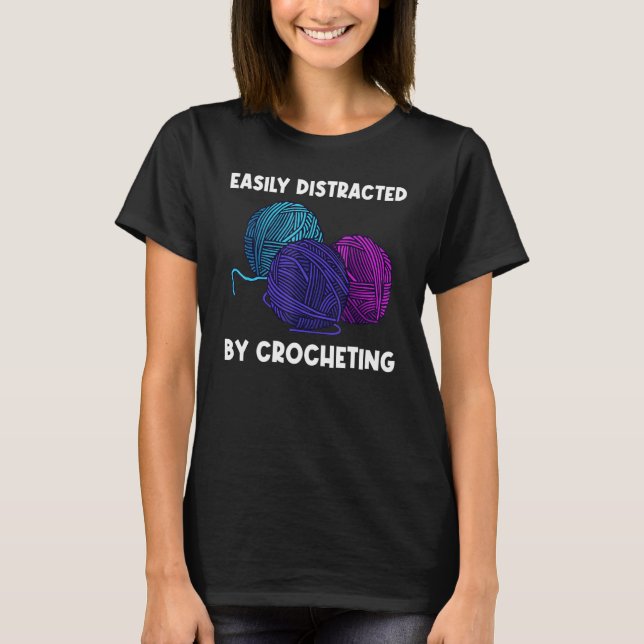 Knitting For Men Women Crochet Yarn Thread 1 T-Shirt (Front)