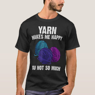 Knitting For Men Women Crochet Yarn Thread 2 T-Shirt