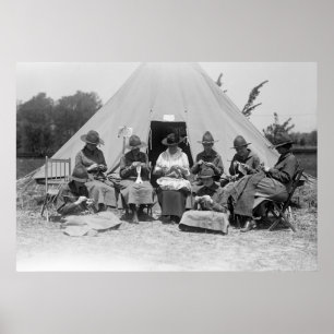 Knitting for the Cause: 1916 Poster