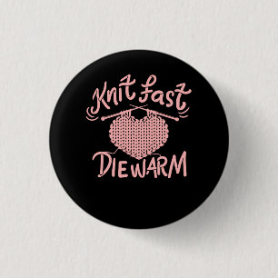 Knitting Funny Knitter 3 Cm Round Badge