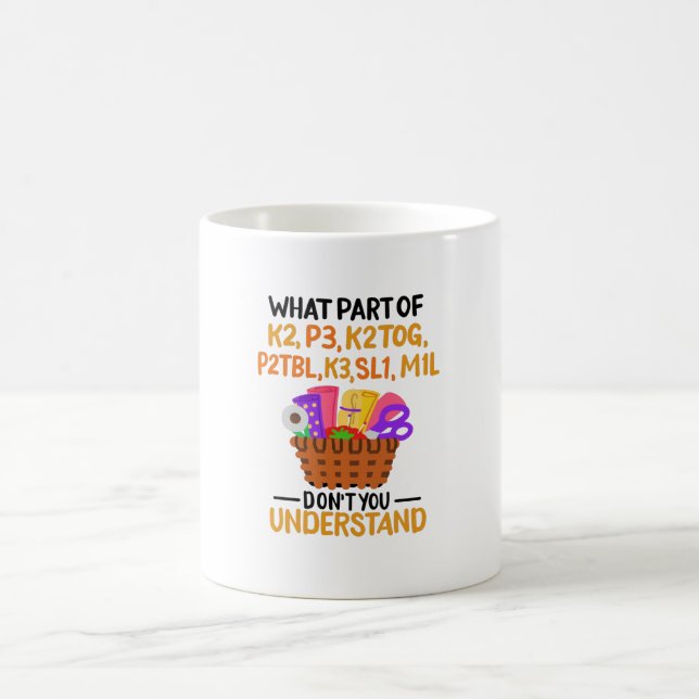 Knitting Funny Knitting Quotes Coffee Mug (Center)