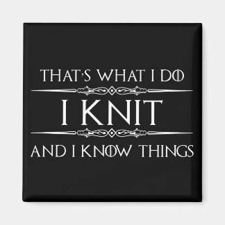 Knitting Gifts for Knitters - Funny I Knit Magnet