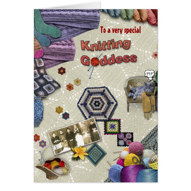 Knitting Goddess (Front)