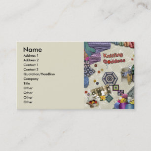 Knitting Goddess Business Card