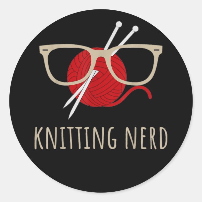 Knitting Is My Favourite Sport - Knitting Knitter  Classic Round Sticker (Front)