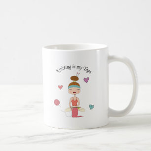 Knitting is my Yoga Coffee Mug
