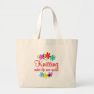 Knitting is Special Large Tote Bag