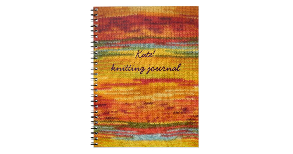 knitting journal Zazzle