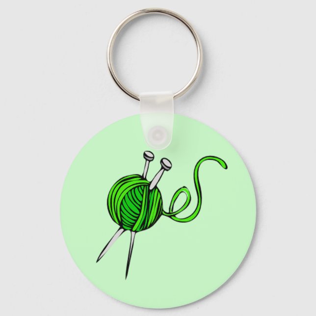 Knitting Key Ring (Front)