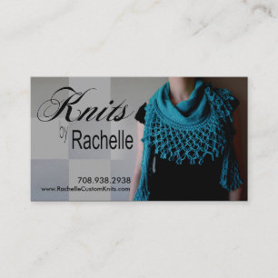 "Knitting" Knit, Crochet, Handmade, Crafts Business Card