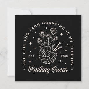 Knitting knit yarn hoarding witchy whimsical black
