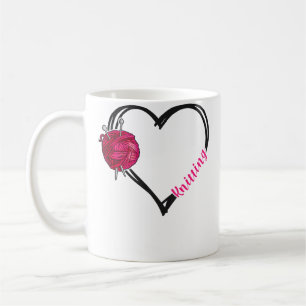 Knitting Knitter Heart Knitting Coffee Mug