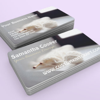 knitting/knitter Yarns Photography Business Card