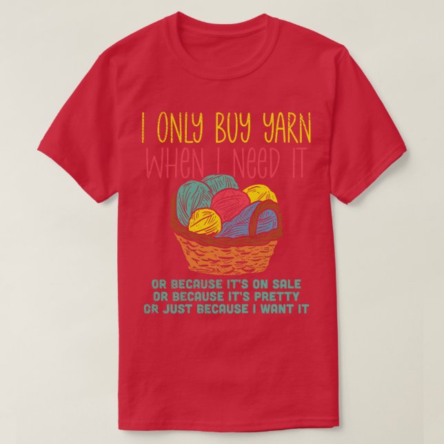 Knitting Knitting Basket 3 T-Shirt (Design Front)