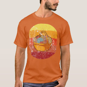 Knitting Knitting Basket With Wool 2 T-Shirt