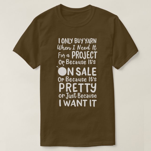 Knitting Knitting Wool T-Shirt (Design Front)