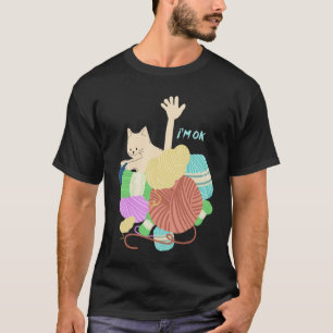 Knitting Love Hobby Yarn Crochet Crocheting needle T-Shirt