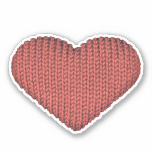 Knitting Love Red Heart