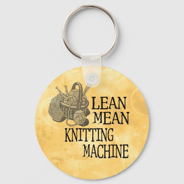 Knitting Machine Key Ring (Front)