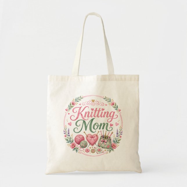Knitting Mum Tote Bag (Front)