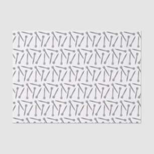 Knitting Needles Crafts Faux Silver Foil Texture Tissue Paper