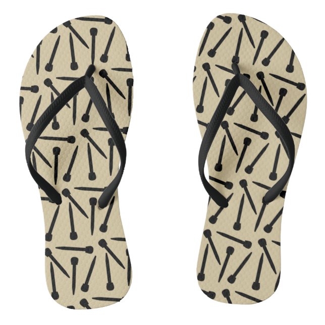 Knitting Needles Yarn + Crafts Flip Flops (Footbed)