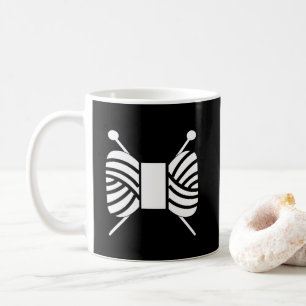 Knitting Needles Yarn Skein Crafts Coffee Mug
