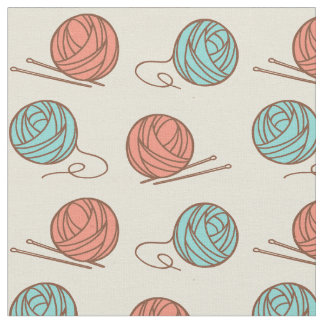 Knitting Needles & Yarn - Vintage Fabric