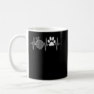 Knitting Nerd Funny Grandma Mom Knit Needles Yarn Coffee Mug