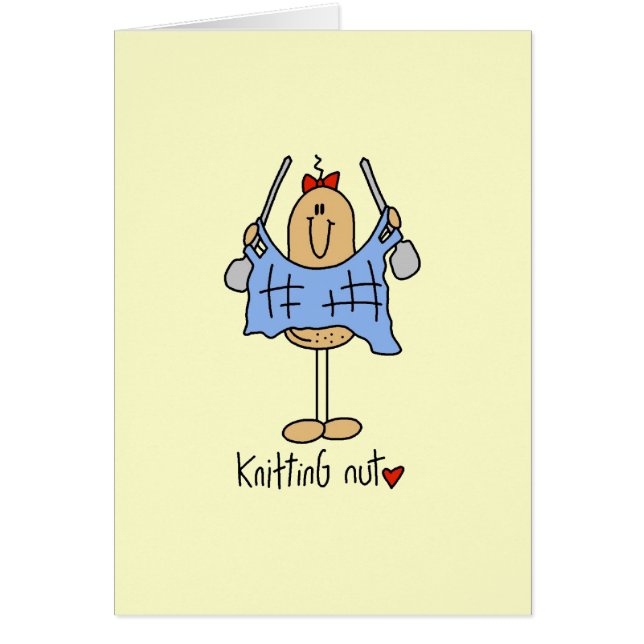 Knitting Nut T-shirts and Gifts (Front)