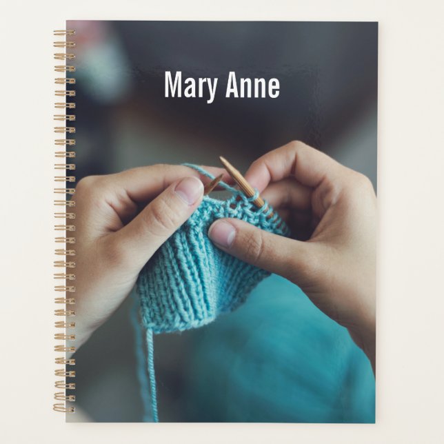 Knitting Personalised Planner (Front)