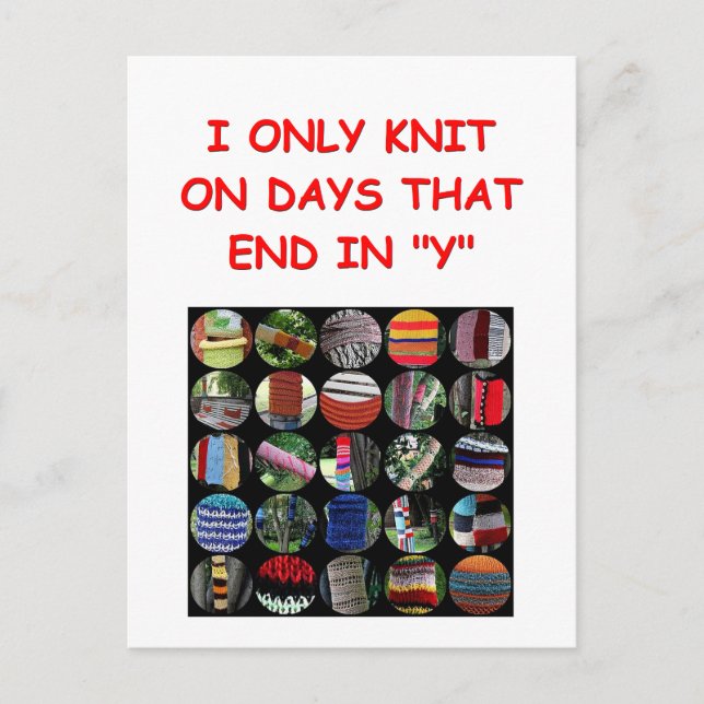 knitting postcard (Front)