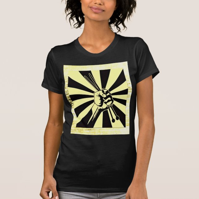 Knitting Power: Creative Motivational T-Shirt (Front)