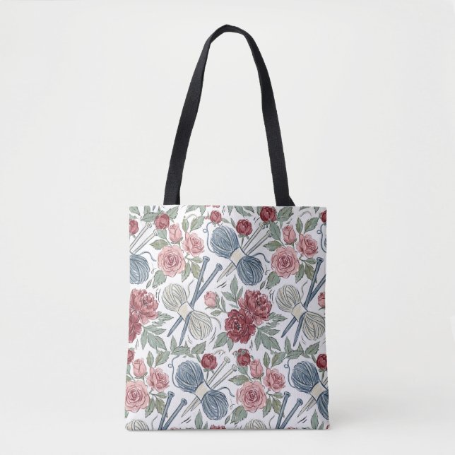 Knitting Project Bag & Tote Bag (Front)