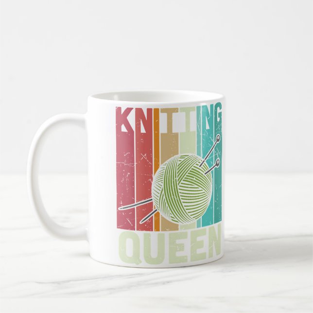 Knitting Queen 	 - Coffee Mug (Left)