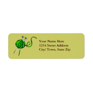 Knitting Return Address Labels