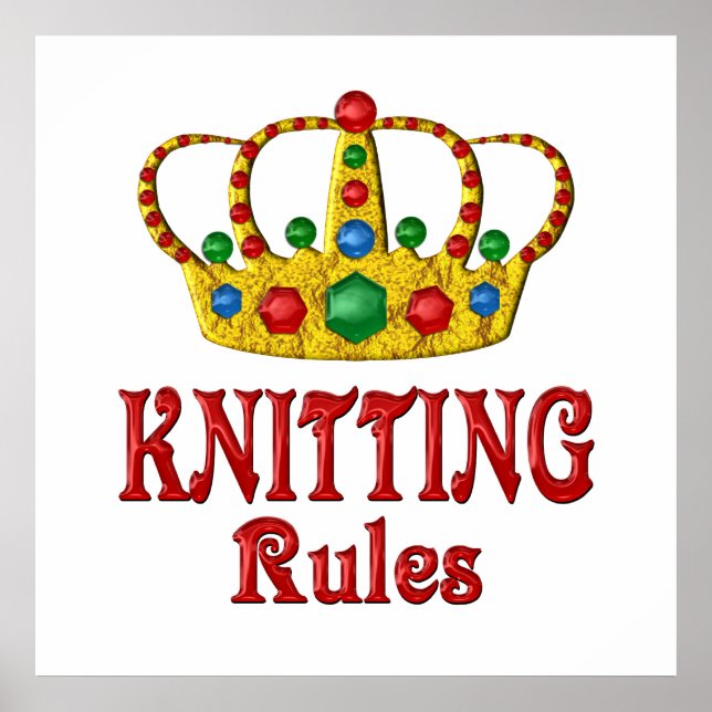 KNITTING RULES POSTER (Front)