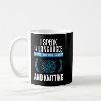 Knitting Sarcastic Knitting Saying Funny Knitter Coffee Mug